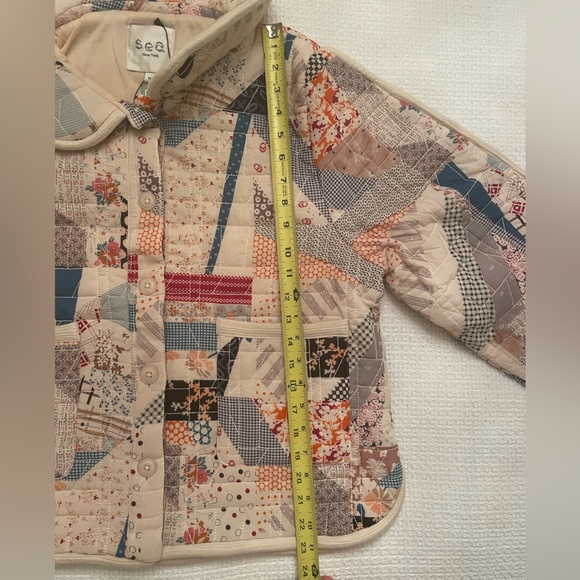 NWT Sea NY Linden patchwork floral-print coat - Picture 7 of 9